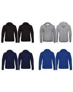 Kapuzen Sweat-Shirt Vorderseite + Rückseite