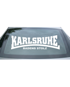 Heckscheibenaufkleber "Karlsruhe - Badens Stolz"