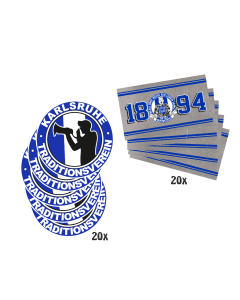 Aufkleberpaket "Karlsruhe - Traditionsverein" (40 Stück)