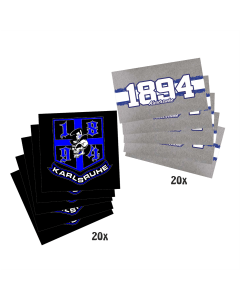 Aufkleberpaket "1894 Karlsruhe 8" (40 Stück)
