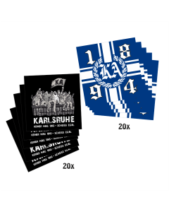Aufkleberpaket "Karlsruhe 9" (40 Stück)