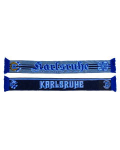 Jacquardschal „Karlsruhe – Blau und weiss ein Leben lang“