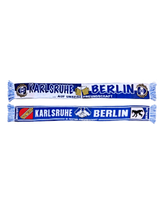 Jacquardschal „KARLSRUHE & BERLIN - ... Auf unsere Freundschaft“