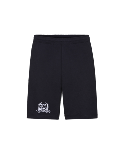 Bestickte Kurze Hose „Karlsruhe – Kranz + Banderole“ navy
