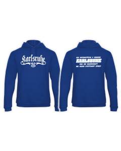 Kapuzen Sweat-Shirt "Karlsruhe 1894 - Ich unterstütze 2 Vereine"