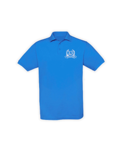 Besticktes Polo-Shirt "Karlsruhe - Kranz + Banderole" royal