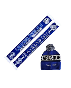SET 21 „Karlsruhe" Jacquardschal & Bommelmütze