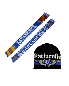 SET 7 „Karlsruhe" Jacquardschal & Wollmütze