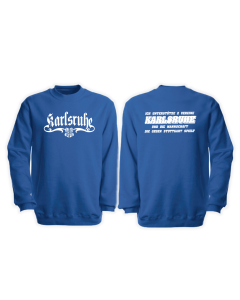 Sweat-Shirt "Karlsruhe 1894 - Ich unterstütze 2 Vereine"