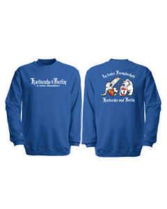 Sweat-Shirt "Karlsruhe & Berlin - In fester Freundschaft" royal