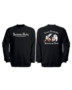 Sweat-Shirt "Karlsruhe & Berlin - In fester Freundschaft" schwarz