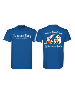 T-Shirt "Karlsruhe & Berlin - In fester Freundschaft" royal