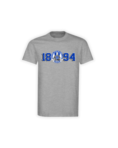 T-Shirt "1894 - Blau und weiss" grau