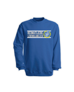 Sweat-Shirt-Shirt "Heimatliebe - Lebenslänglich" royal