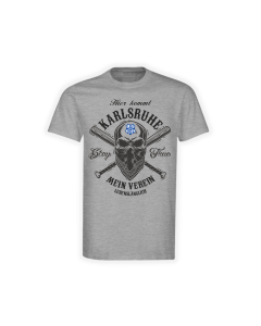 T-Shirt "Karlsruhe - Lebenslänglich" grau
