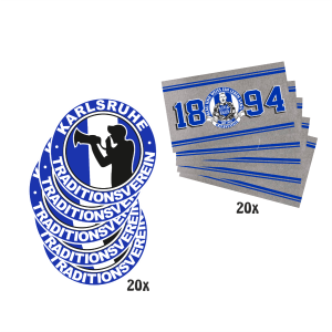 Aufkleberpaket "Karlsruhe - Traditionsverein" (40 Stück)