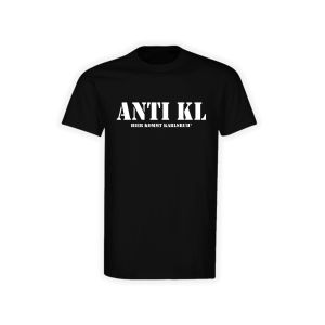 T-Shirt „ANTI KL“, schwarz