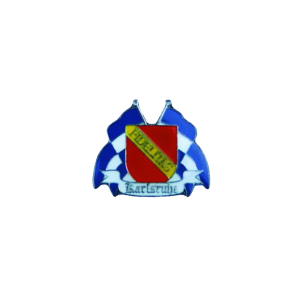 Pin „Karlsruhe“ Stadtwappen + Fahnen