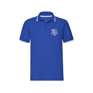 Besticktes Polo-Shirt "1894-Logo" royal-weiß -> Größe L