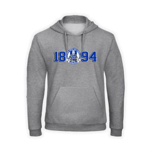 Kapuzen Sweat-Shirt "1894 - Blau und weiss" grau