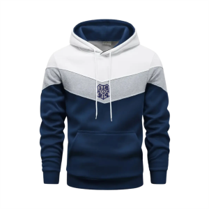 Besticktes Kapuzen Sweat-Shirt „1894" Logo navy/grau/weiß