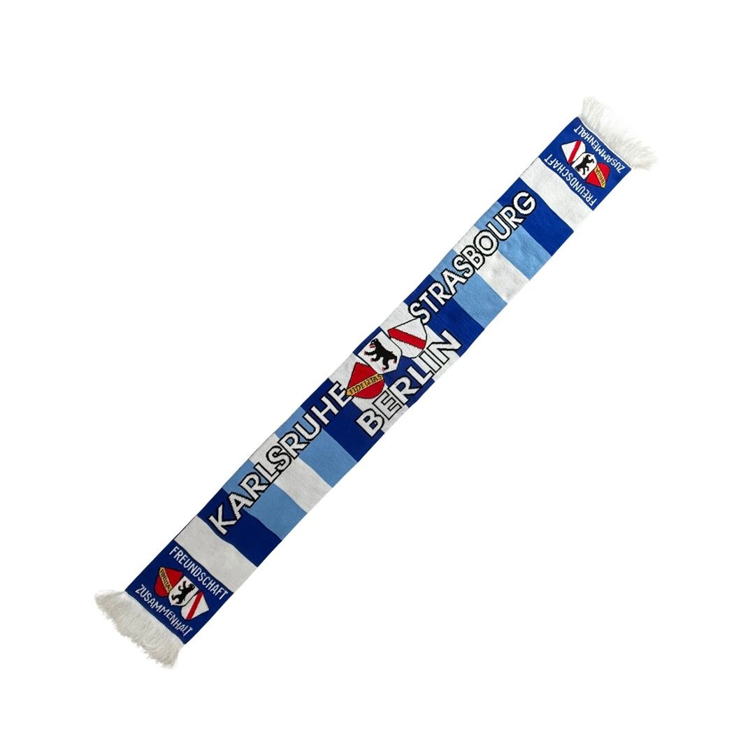Elastico-Schal „KARLSRUHE + STRASBOURG + BERLIN - In ewiger Freundschaft"