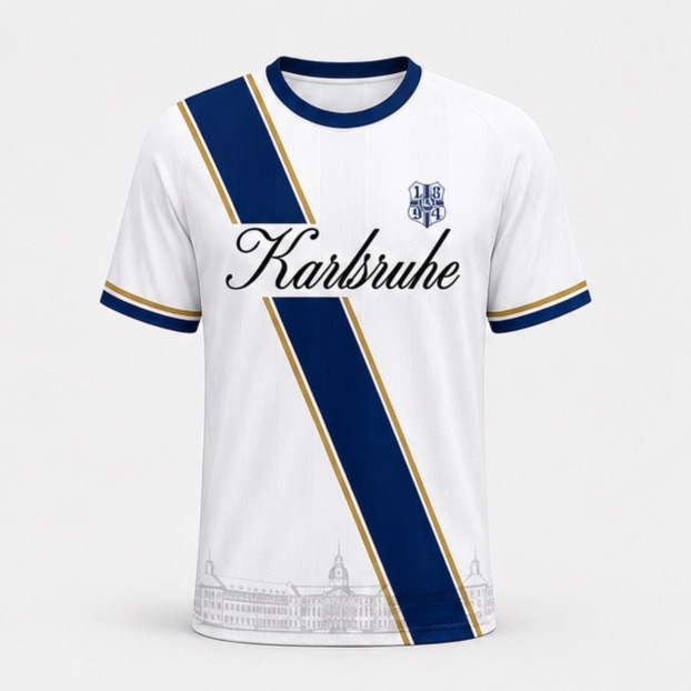 Trikot "Karlsruhe 1894" weiß   ***JETZT VORBESTELLEN***