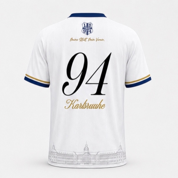 Trikot "Karlsruhe 1894" weiß   ***JETZT VORBESTELLEN***