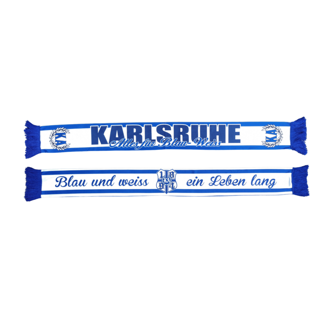 Polyesterschal „KARLSRUHE - Alles für Blau-Weiss"