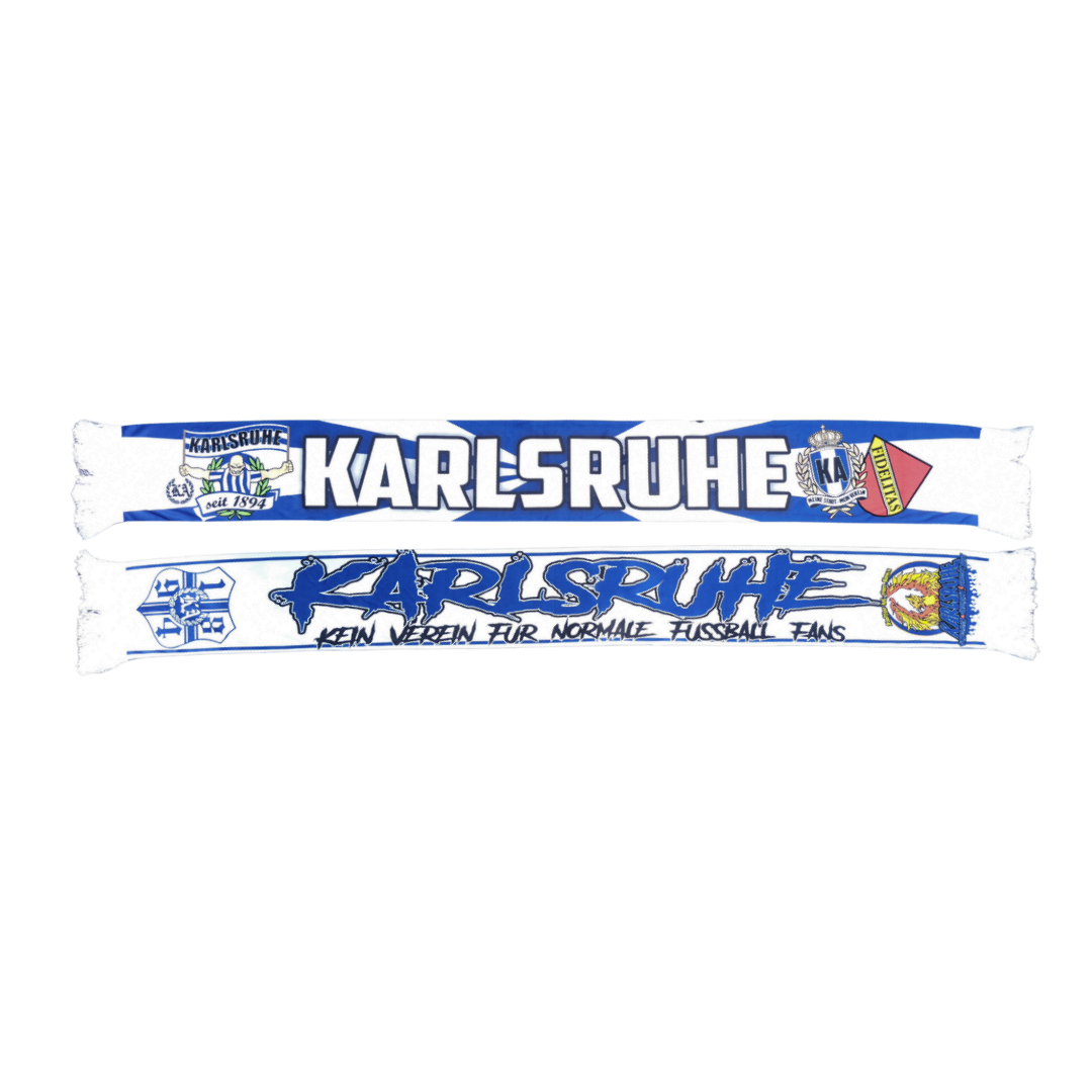 Polyesterschal „KARLSRUHE - Kein Verein für normale Fussball Fans"