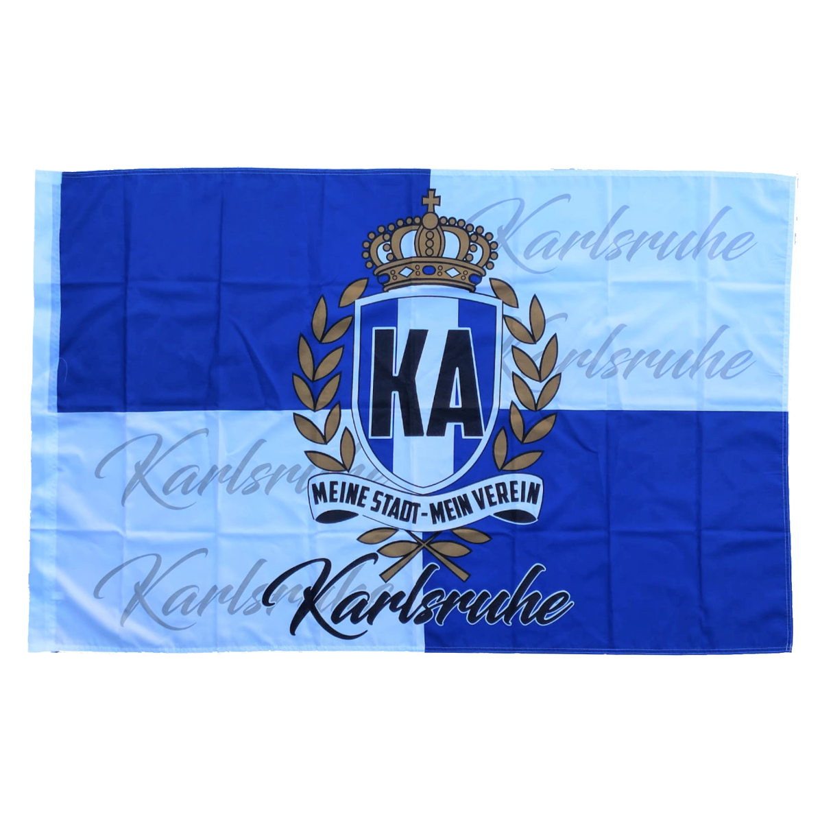 Fahne "KA - Meine Stadt, mein Verein" 90 x 150cm