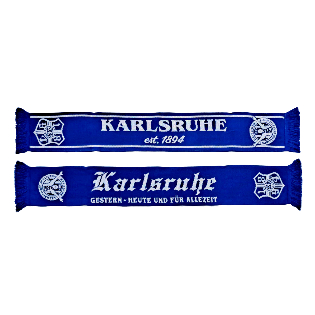 Jacquardschal „KARLSRUHE - est. 1894“ lurex