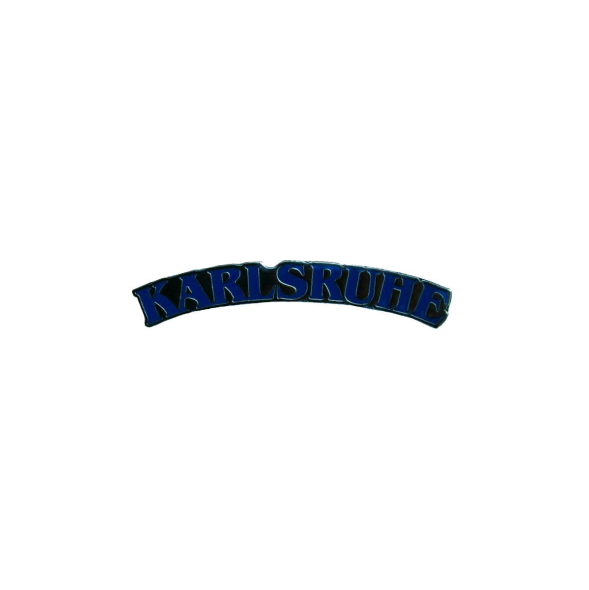 Pin „Karlsruhe“ Schriftzug, blau