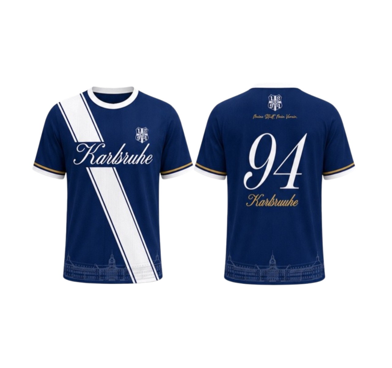 Trikot "Karlsruhe 1894" blau   ***JETZT VORBESTELLEN***