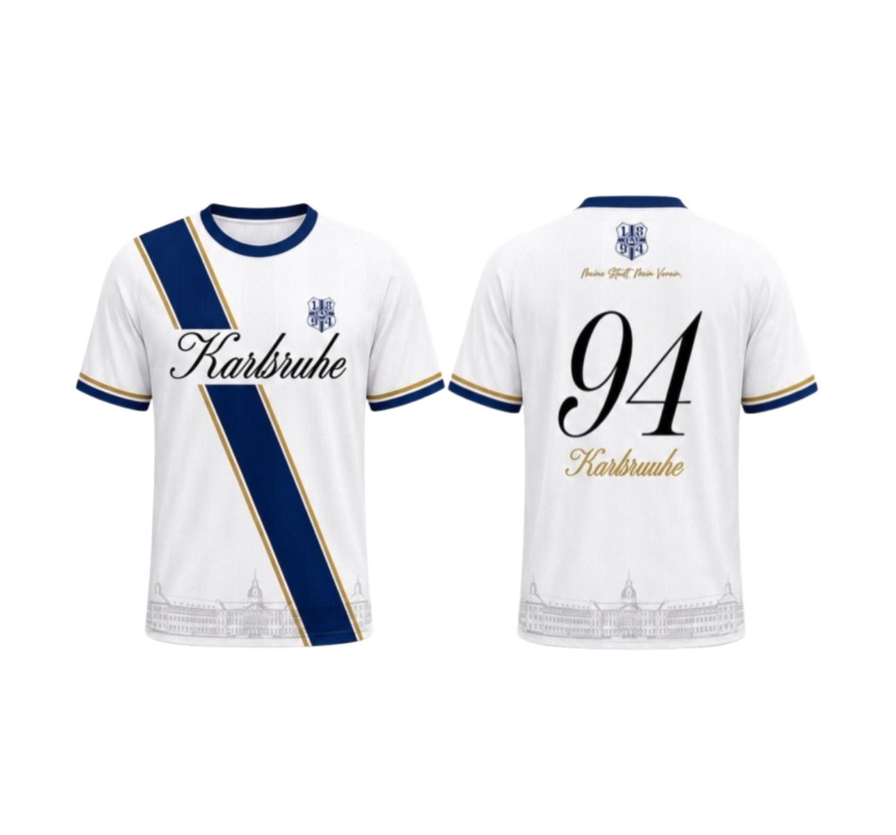 Trikot "Karlsruhe 1894" weiß   ***JETZT VORBESTELLEN***
