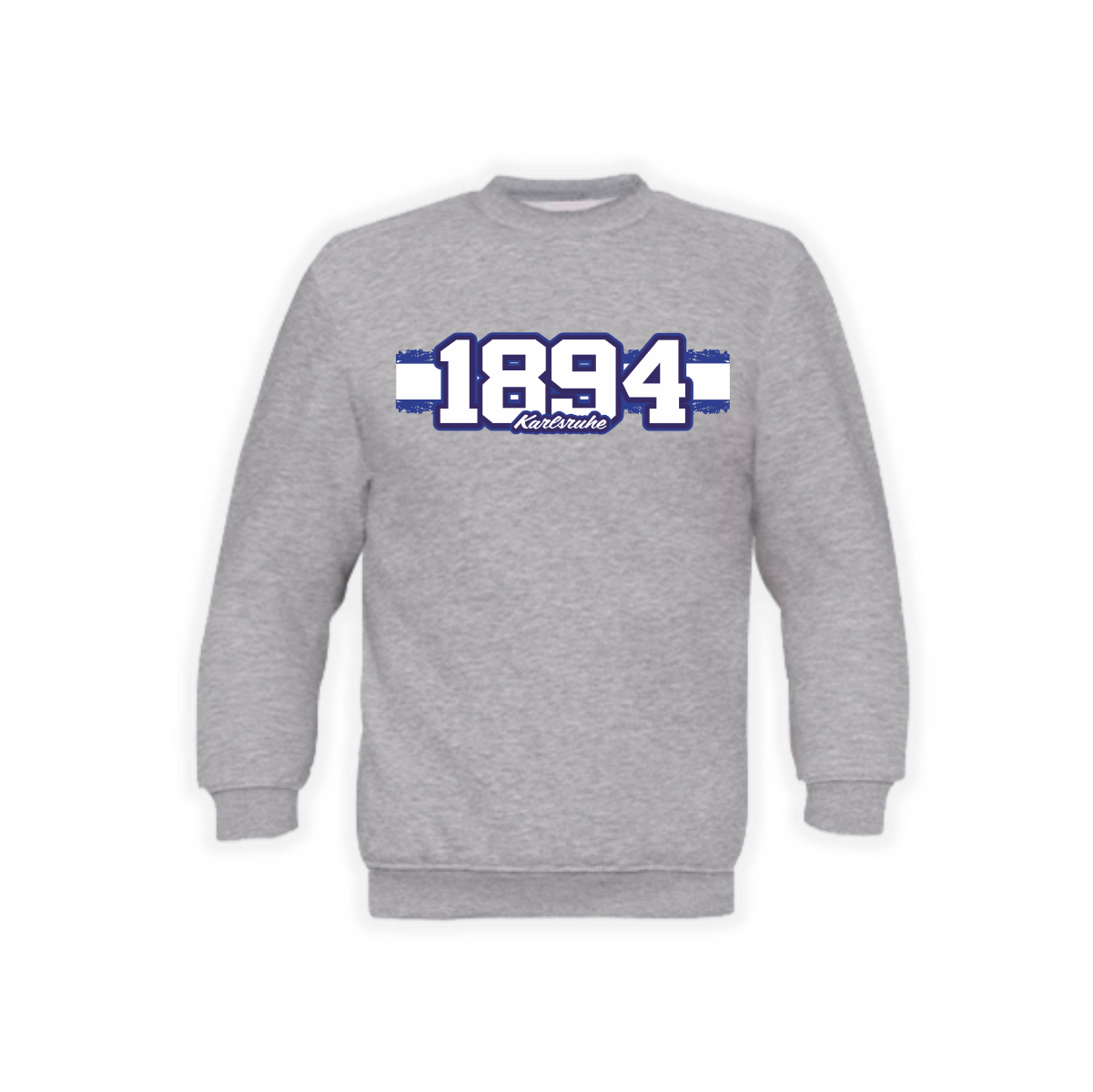 Sweat-Shirt "1894 - Karlsruhe" grau