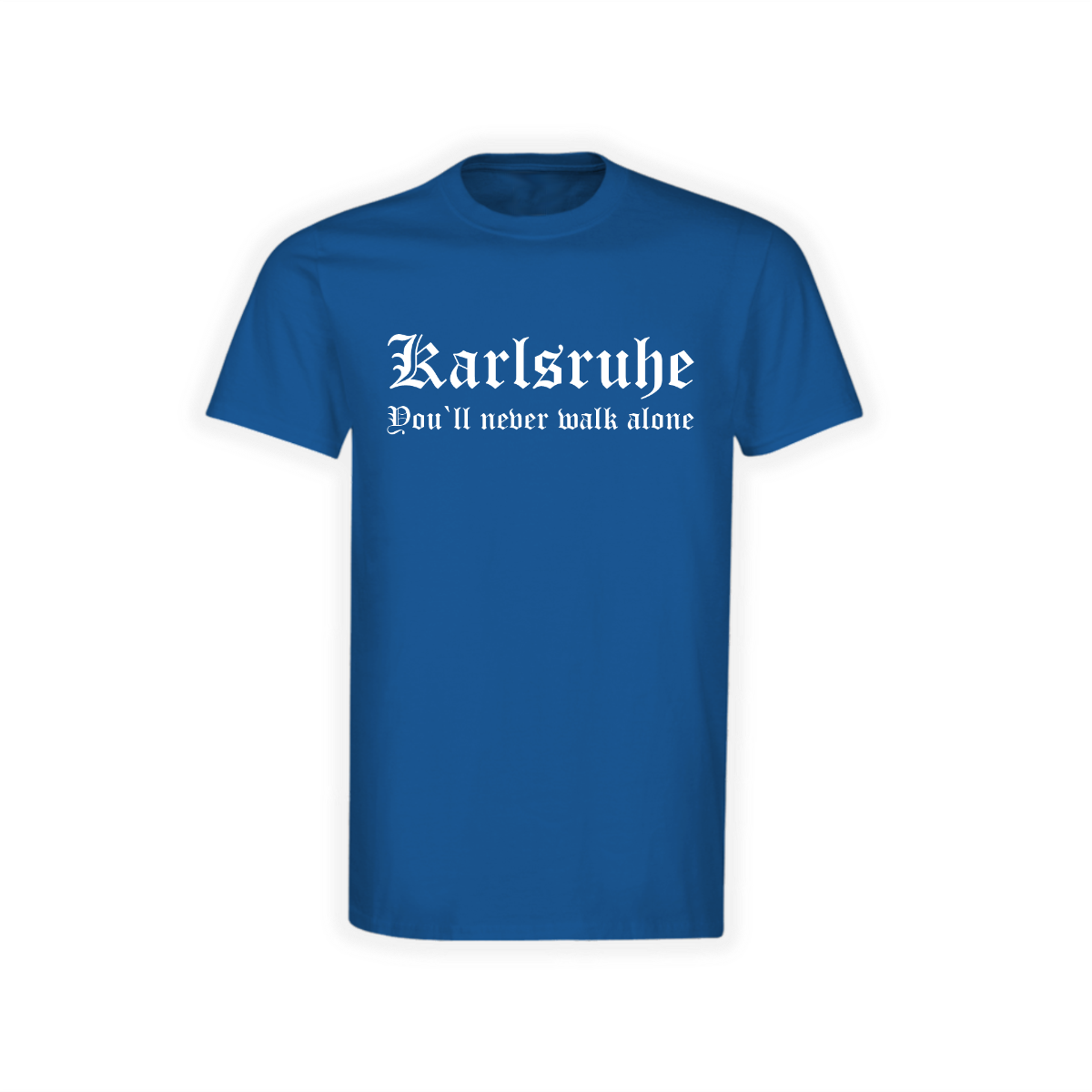 T-Shirt "Karlsruhe - You`ll never walk alone" royal
