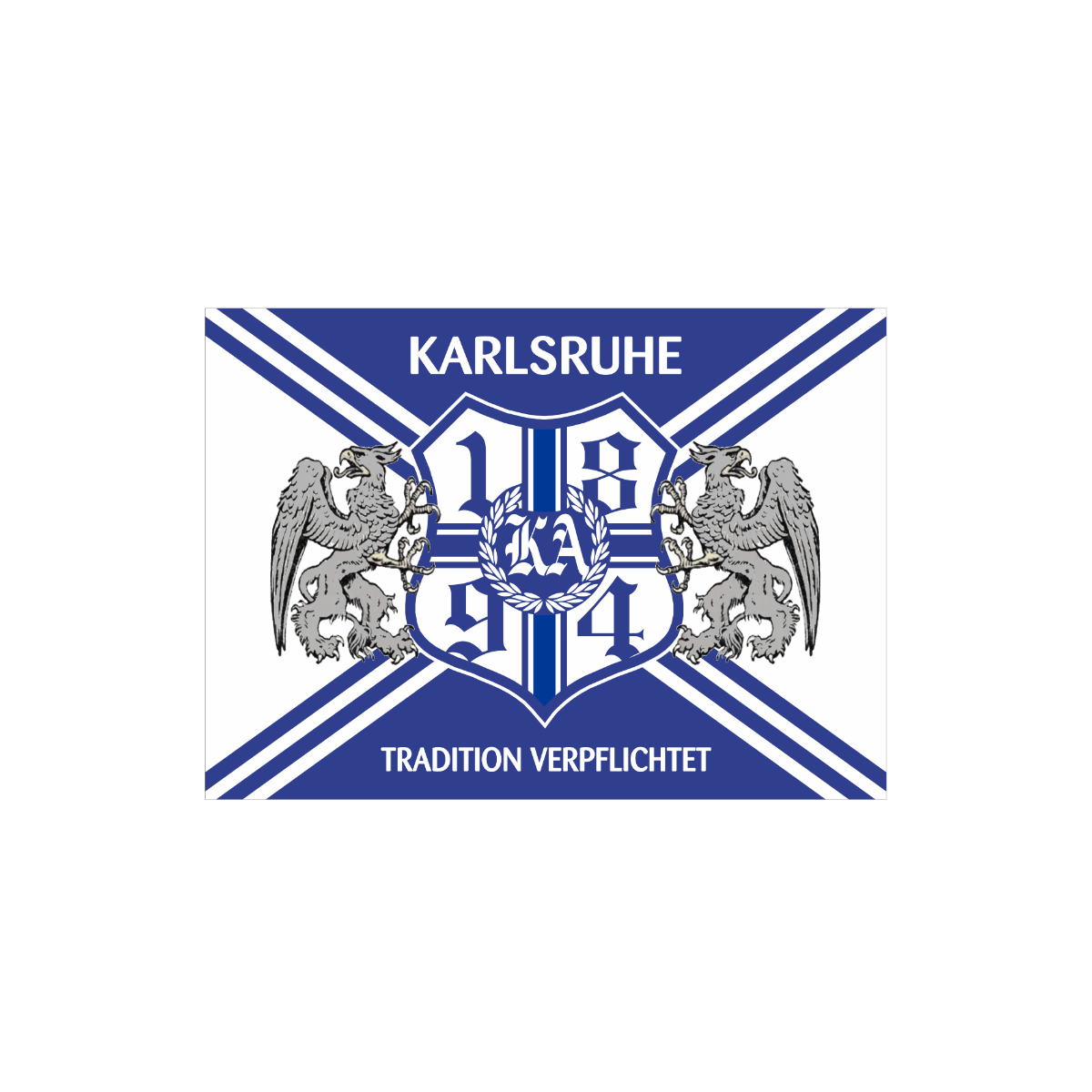  Aufkleberpaket "Karlsruhe - Tradition verpflichtet" (40 Stück)