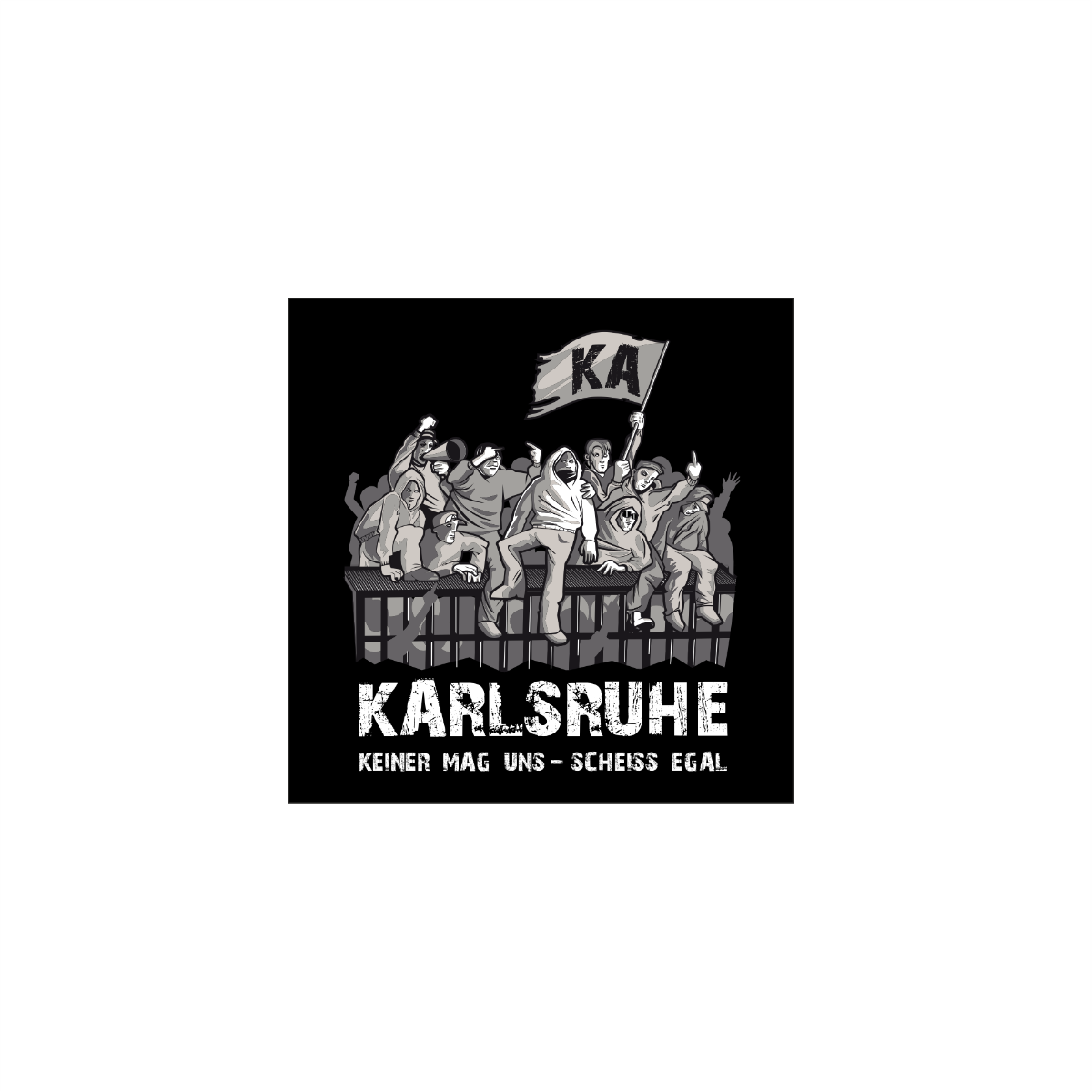 Aufkleberpaket "Karlsruhe 9" (40 Stück)