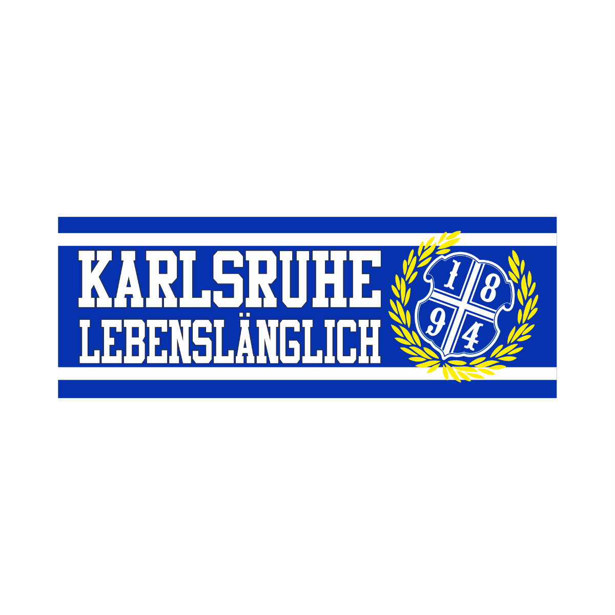 Aufkleberpaket "Karlsruhe - Lebenslänglich" (40 Stück)